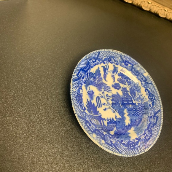 Occupied Japan Blue Willow Child's Plate - Picture 4 of 5